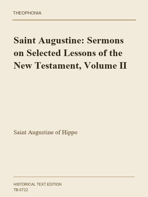 Edition page: Sermons on Selected Lessons of the New Testament: Volume 2