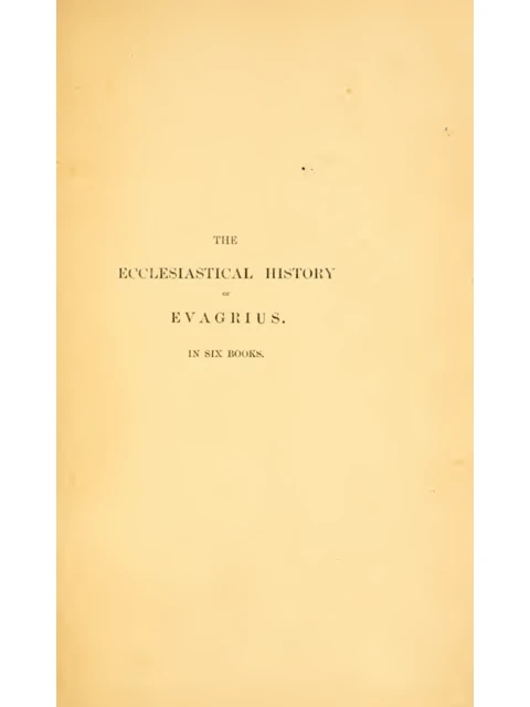Edition page: Ecclesiastical History