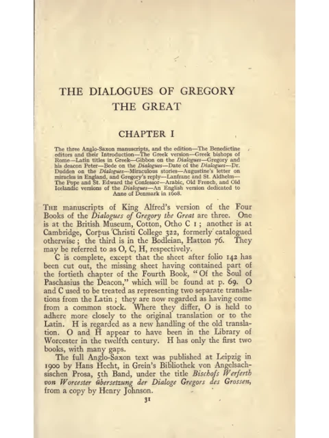 Edition page: A Study of Gregory the Great’s Dialogues