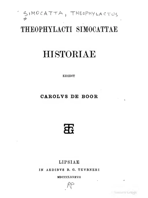 Edition page: Histories