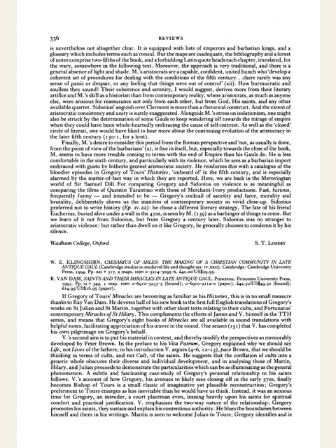 Edition page: Review of Making a Christian Community in Late Antique Gaul