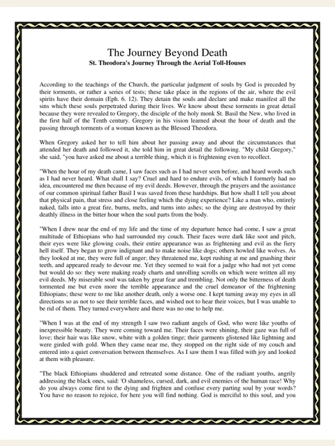 Edition page: Theodora’s Journey Beyond Death